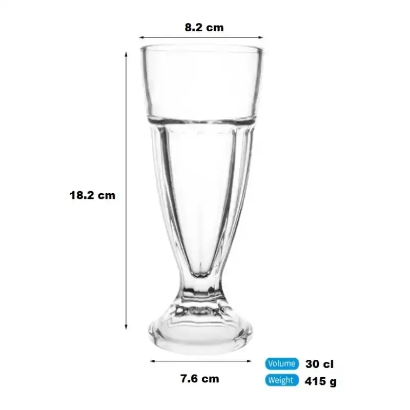 AZUR GLASS Coffret De 6 Gobelet A Milkshake RIVIERA 30 cl (5).webp