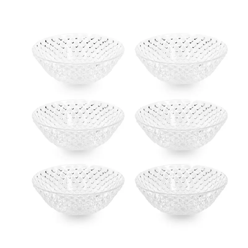[LCM3GO] Bol En Verre 6 Pièces Maya Pour Salade De Fruits - 15 Cl-Motif 1