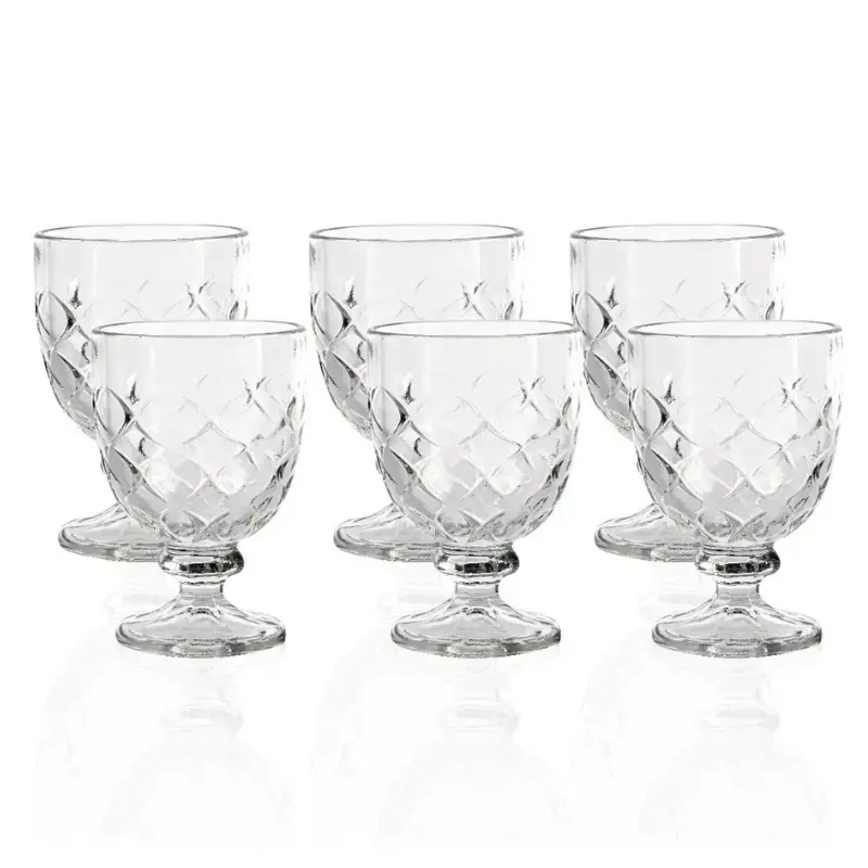 [AGCT-22GO] Coffret de 6 Coupes en Verre Azur Glass TULIP  22 cl