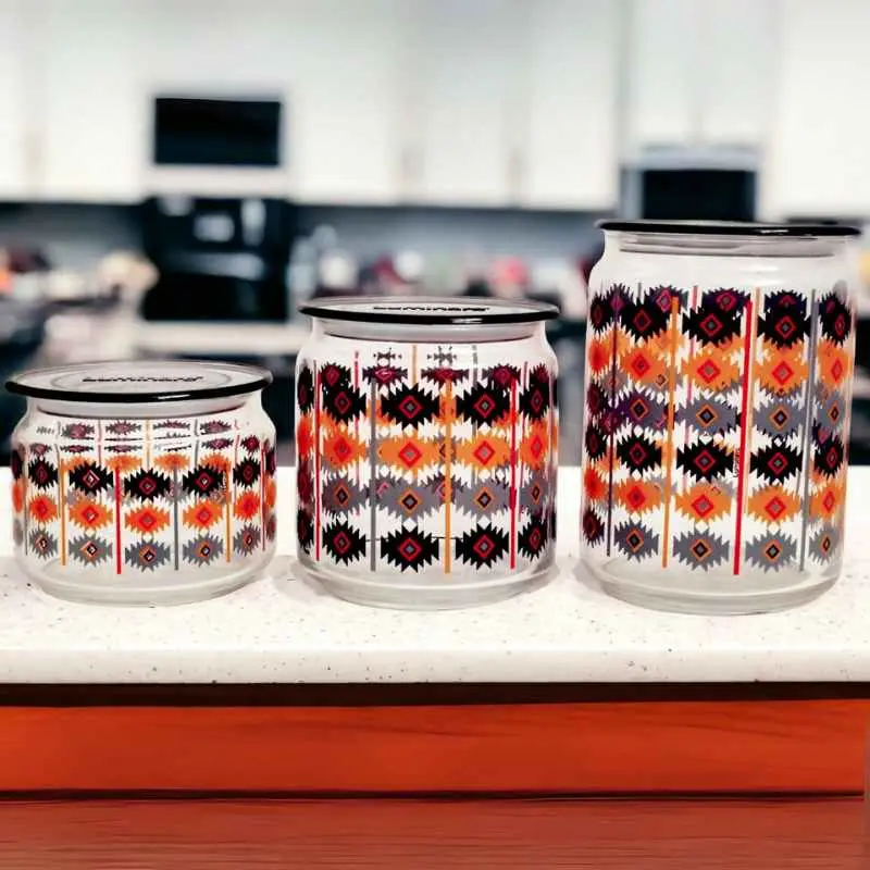 [PCN-GO] Ensemble de 3 Bocaux Hermétiques en verre LUMINARC