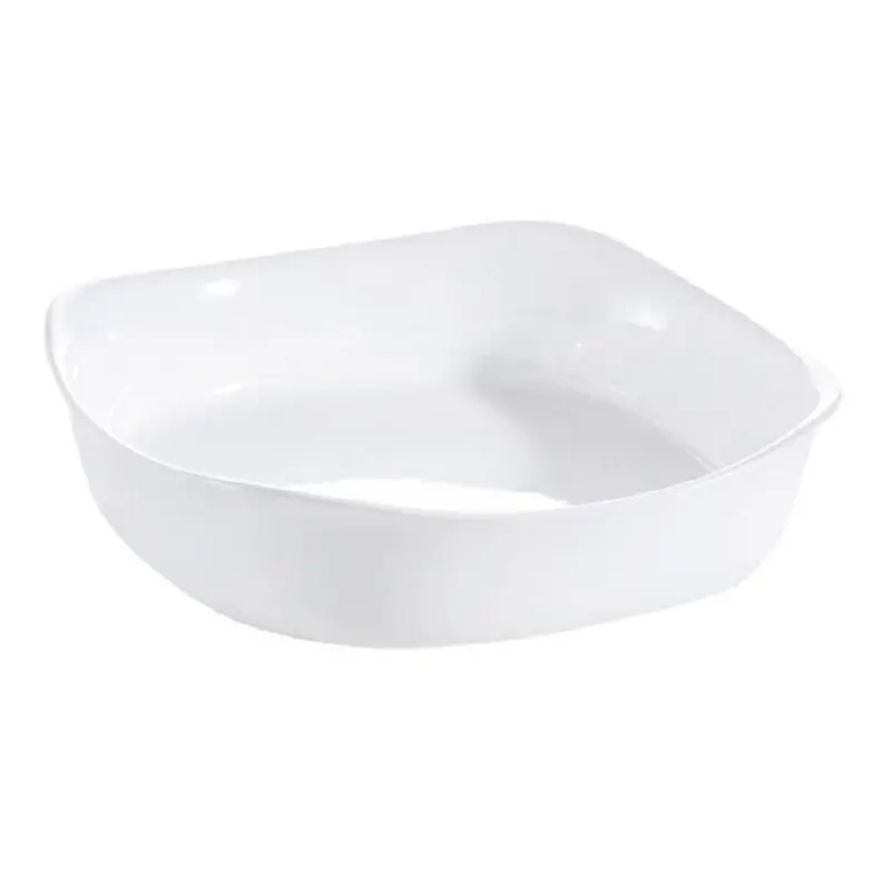 [P4025-GO] Plat Carré Smart Cuisine CARINE Blanc-LUMINARC  20x20 Cm 1L