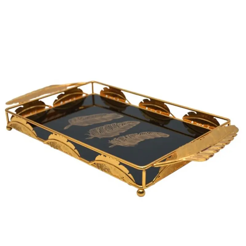 [PLP1GO] Plateau De Décoration Plume 42 x 29 Cm