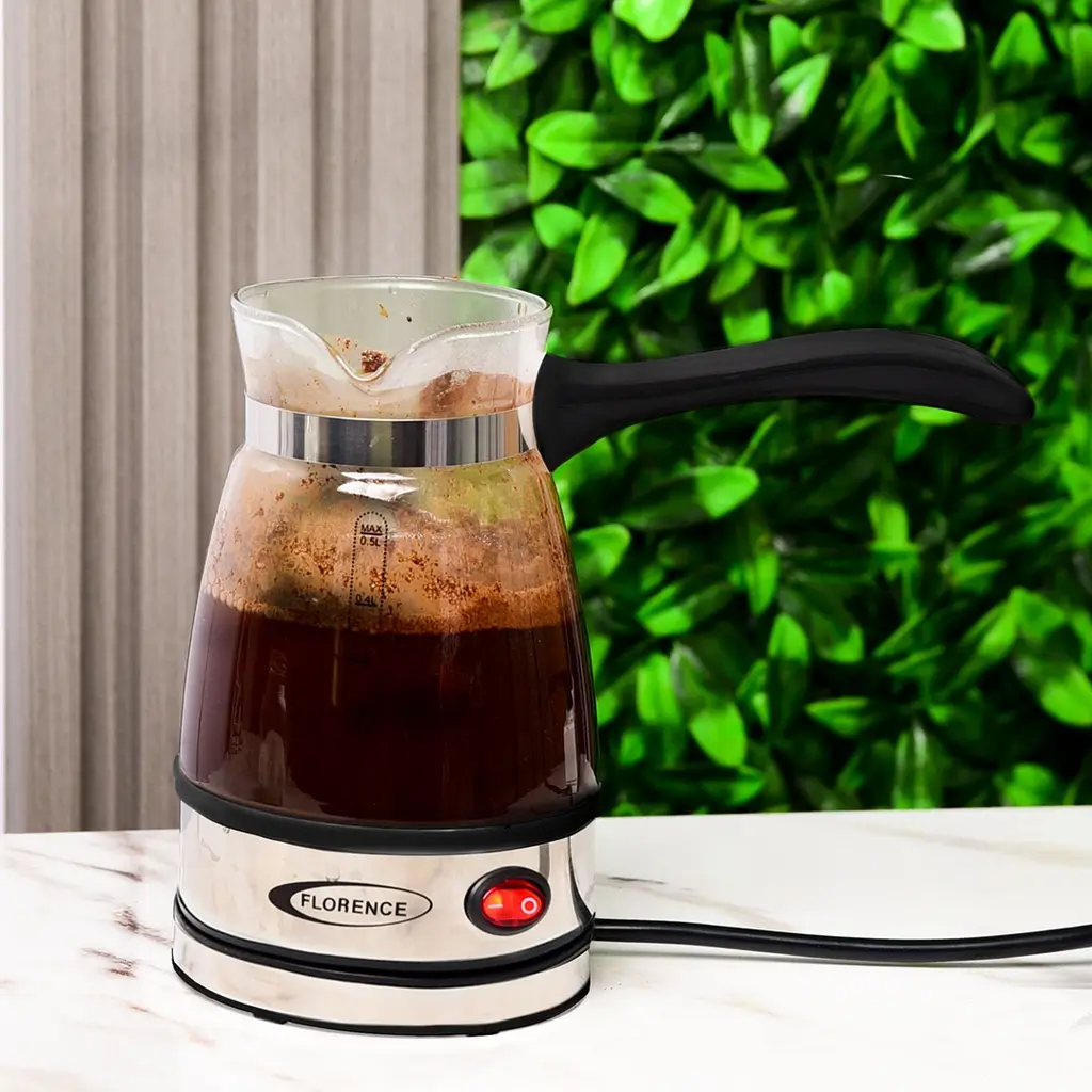 [HK426-GO-Noir] Cafetière à Café Turc Florence 600W - 0,5L - Noir