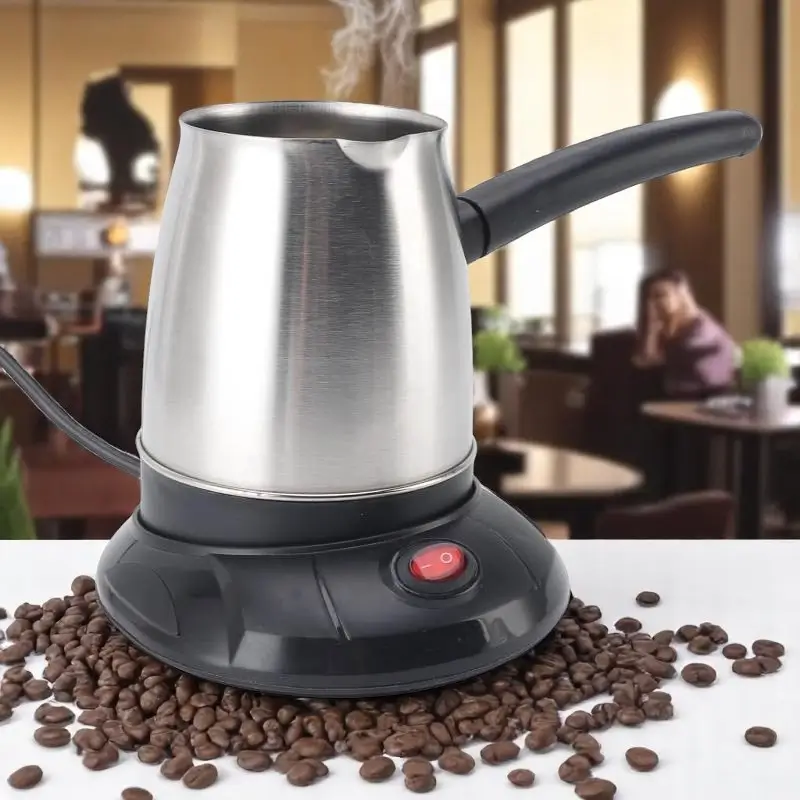 [CET-5GO] Cafetière électrique Turque en Acier Inoxydable avec Poignée Amovible 500ml -600W