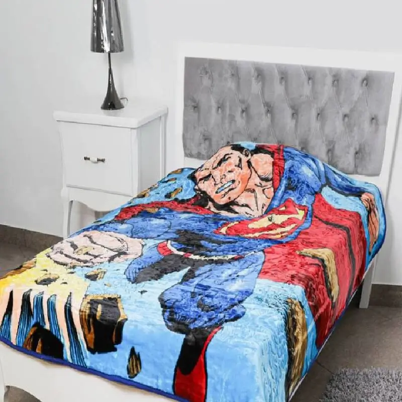 [MAY01-SUPERMAN-GO] Couverture Adora Kids une Place 160x210 cm-SUPER MAN