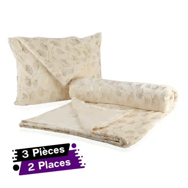 [C0009-GO-Motif 3] Ensemble de 3 pièces Couvre lit Ultimate-200X240cm