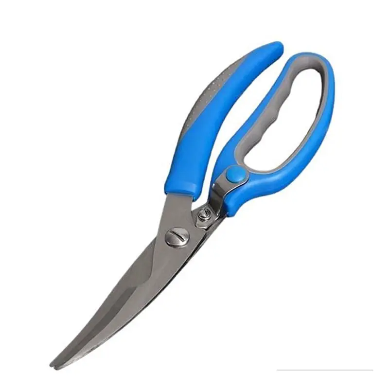 [CI43065-GO-Bleu] Ciseaux À Volaille De Cuisine-Stainless Steel-Bleu