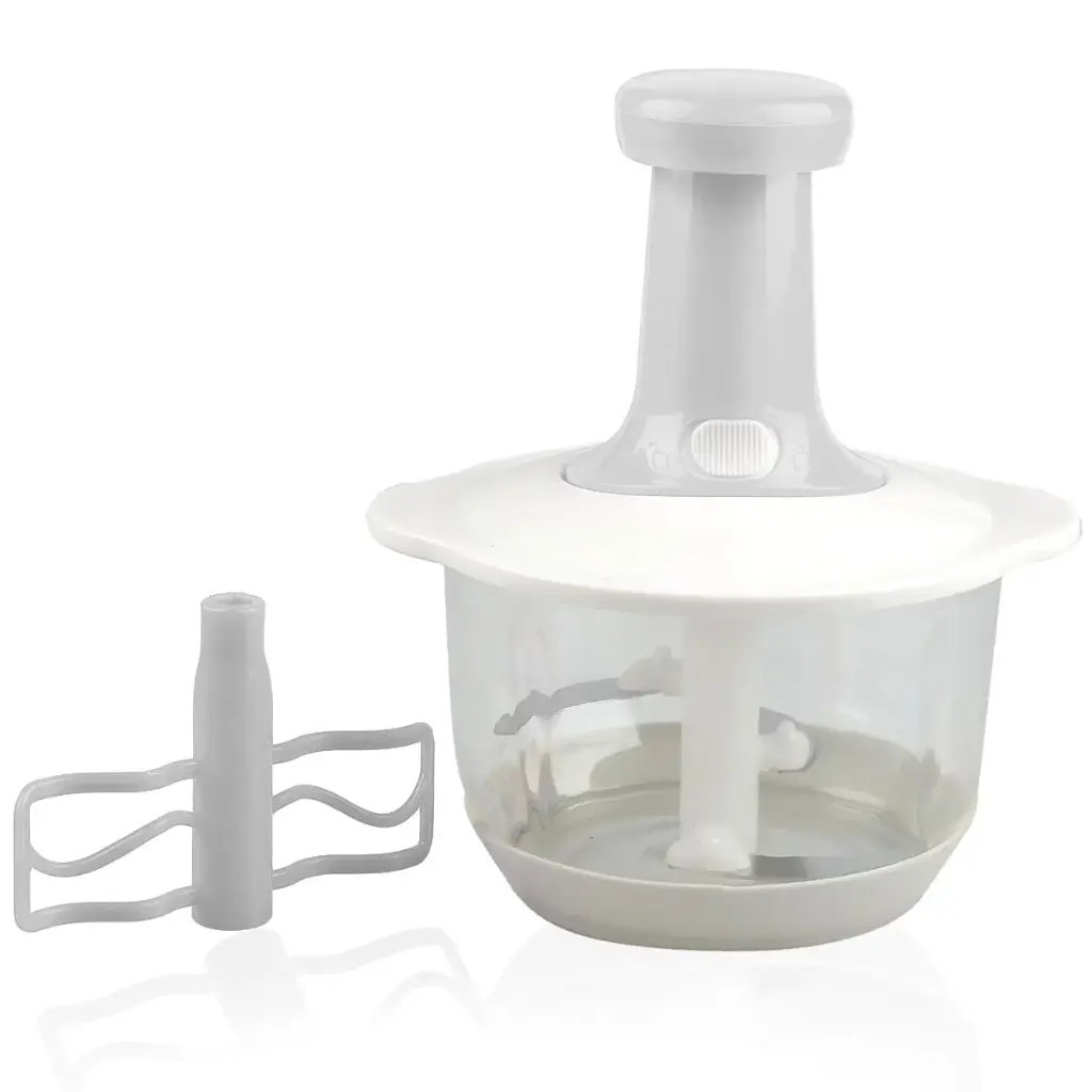 [H4456-3GO-Gris] Hachoir multifonction à pousser à la main 2L-Gris