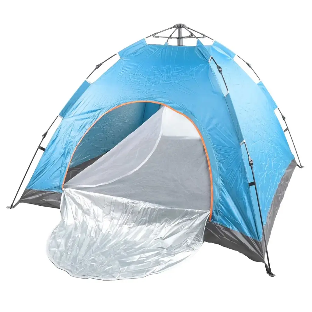 [T2876-8GO-Bleu ciel] Tente Automatique Pour Plage Et Camping 200 X 200 X 135 Cm 4 Places-Bleu ciel