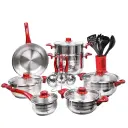 Ensemble De Batteries De Cuisine Royal COOK 22 Pièces Inox 18/10