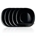lot de 6 assiettes LUMINARC Creuses Carine Noir 21 cm
