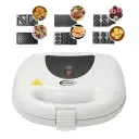 Appareil De Cuisson 6en1 Florence 1500W Zouza , Panini , Gauffre , Donut , Maamoul , Croque-Monsieur - Blanc