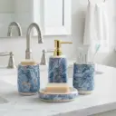 Ensemble de 4 accessoires de salle de bain en céramique GOLDEN HOUSE-Motif4