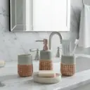 Ensemble de 4 accessoires de salle de bain en céramique GOLDEN HOUSE-Motif2