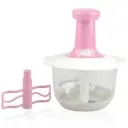 Hachoir multifonction à pousser à la main 2L-Rose