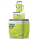 PINNACLE Pack de 3 Glacières isolé Portable - BPA Free - 32L/4.5L/2.5L-Vert